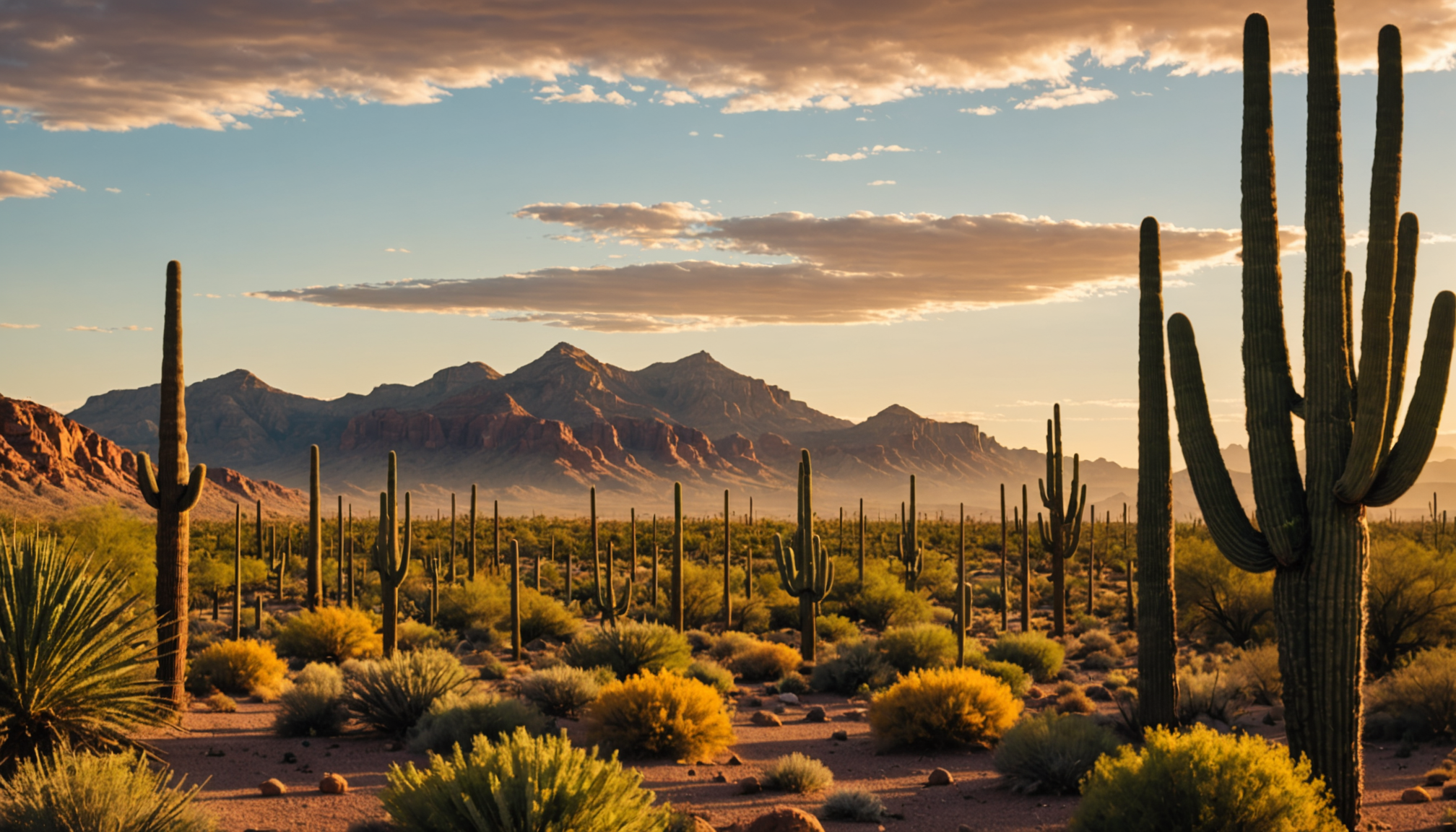 AI-generated image depicting Sky Harbor in Mesa, Arizona